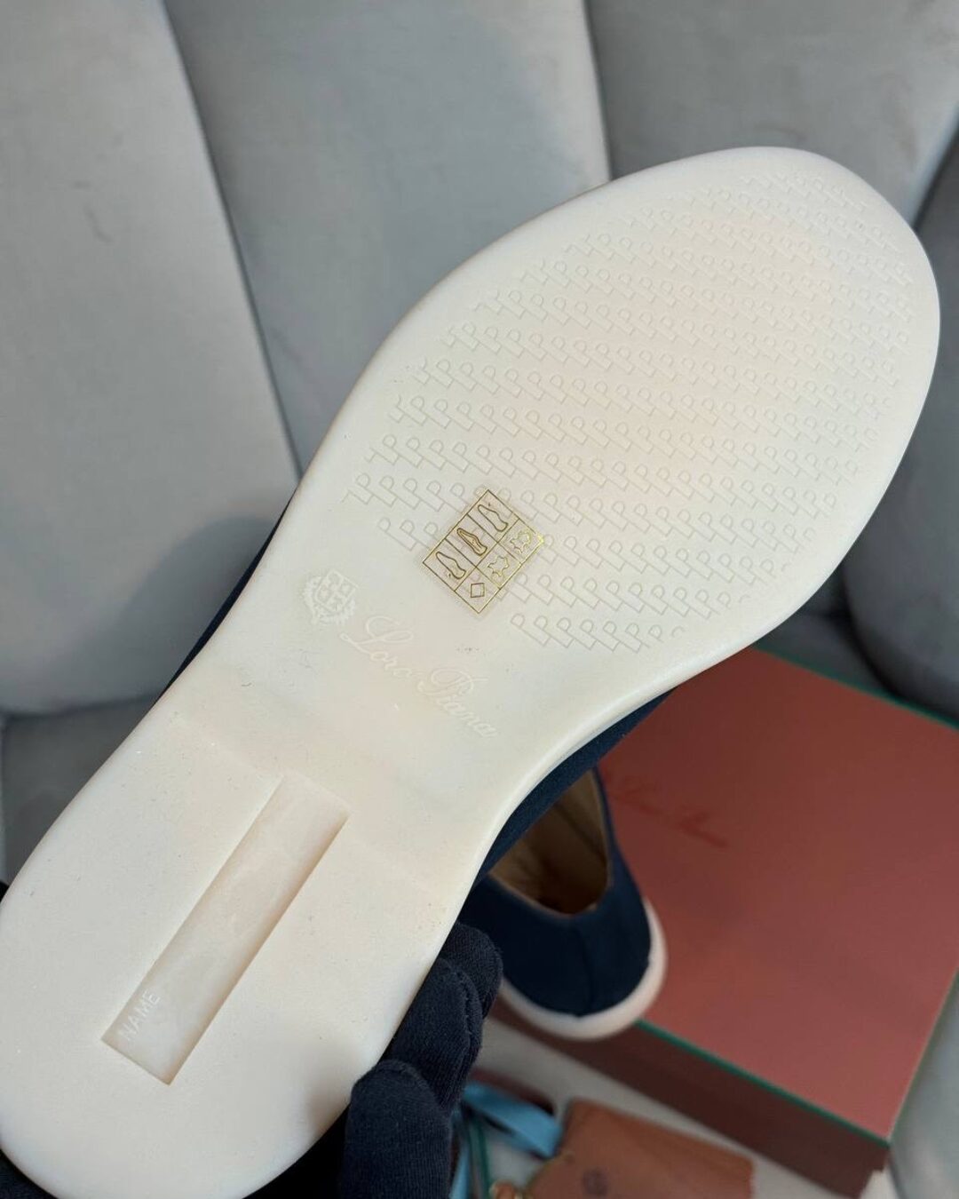Лоферы Loro Piana Navy Blue — изображение 8