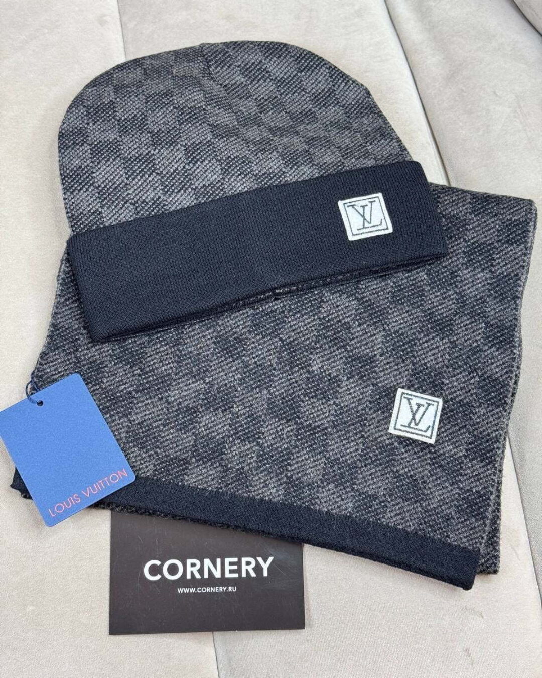 Комплект Шапка+Шарф Louis Vuitton — изображение 4
