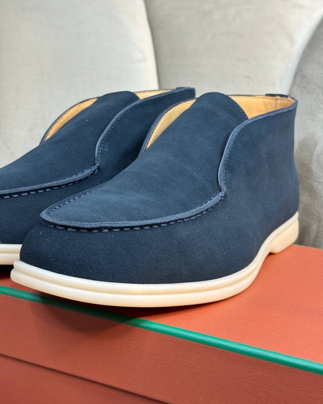 Лоферы Loro Piana Navy Blue — изображение 7