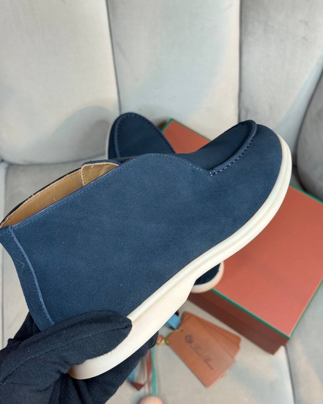 Лоферы Loro Piana Navy Blue — изображение 9