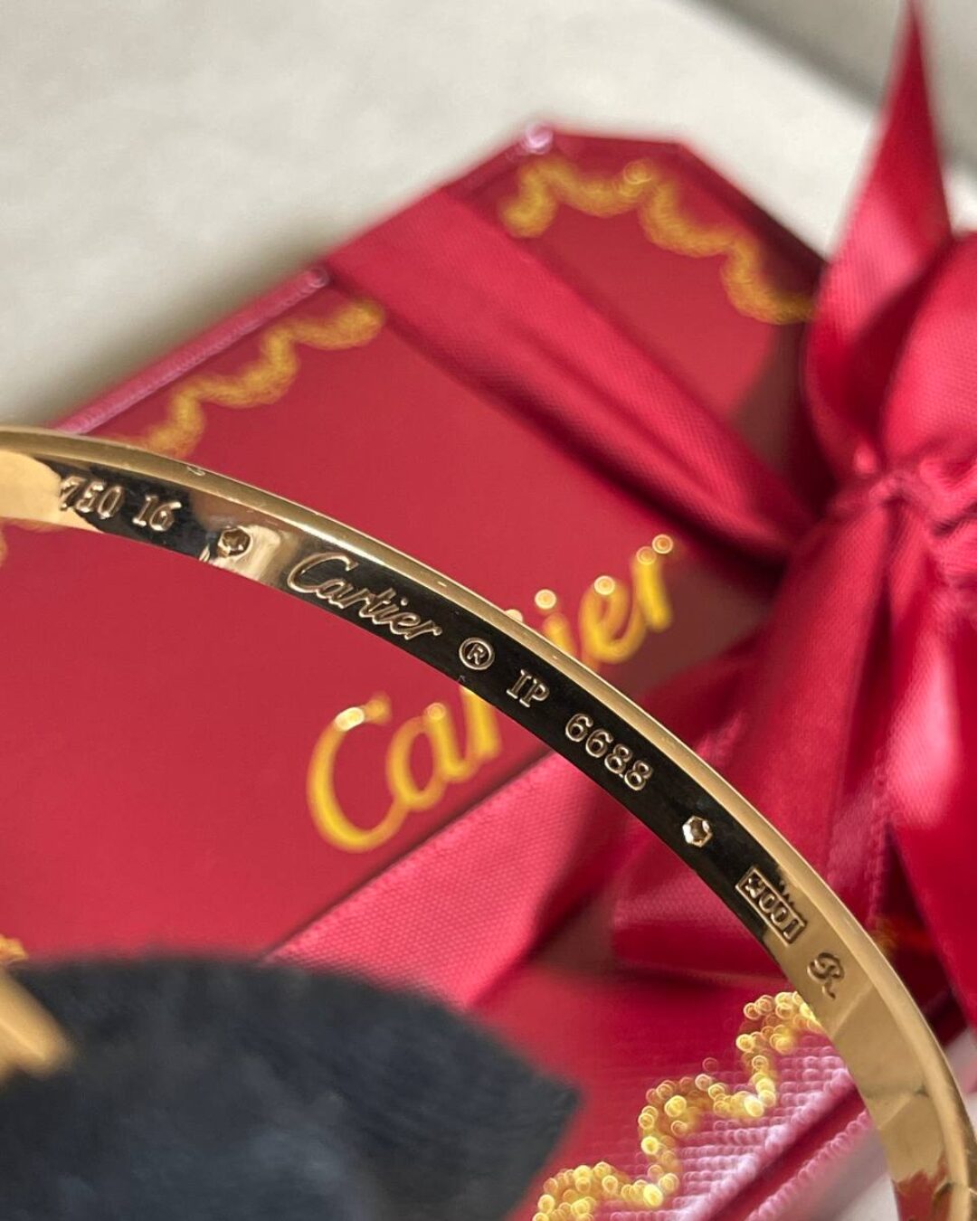 Браслет Cartier Love (тонкий)(камни) — изображение 3