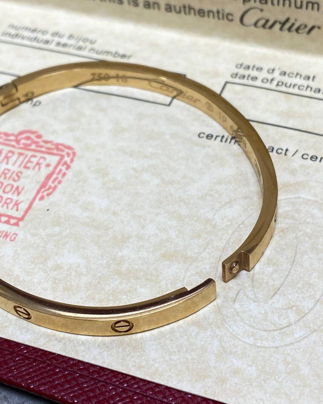 Браслет Cartier Love (тонкий) — изображение 3