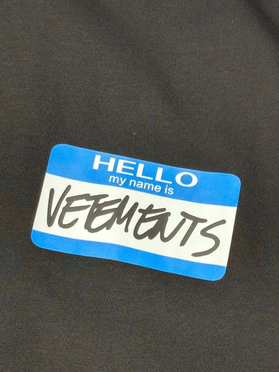 Футболка Vetements My Name Is — фото 5