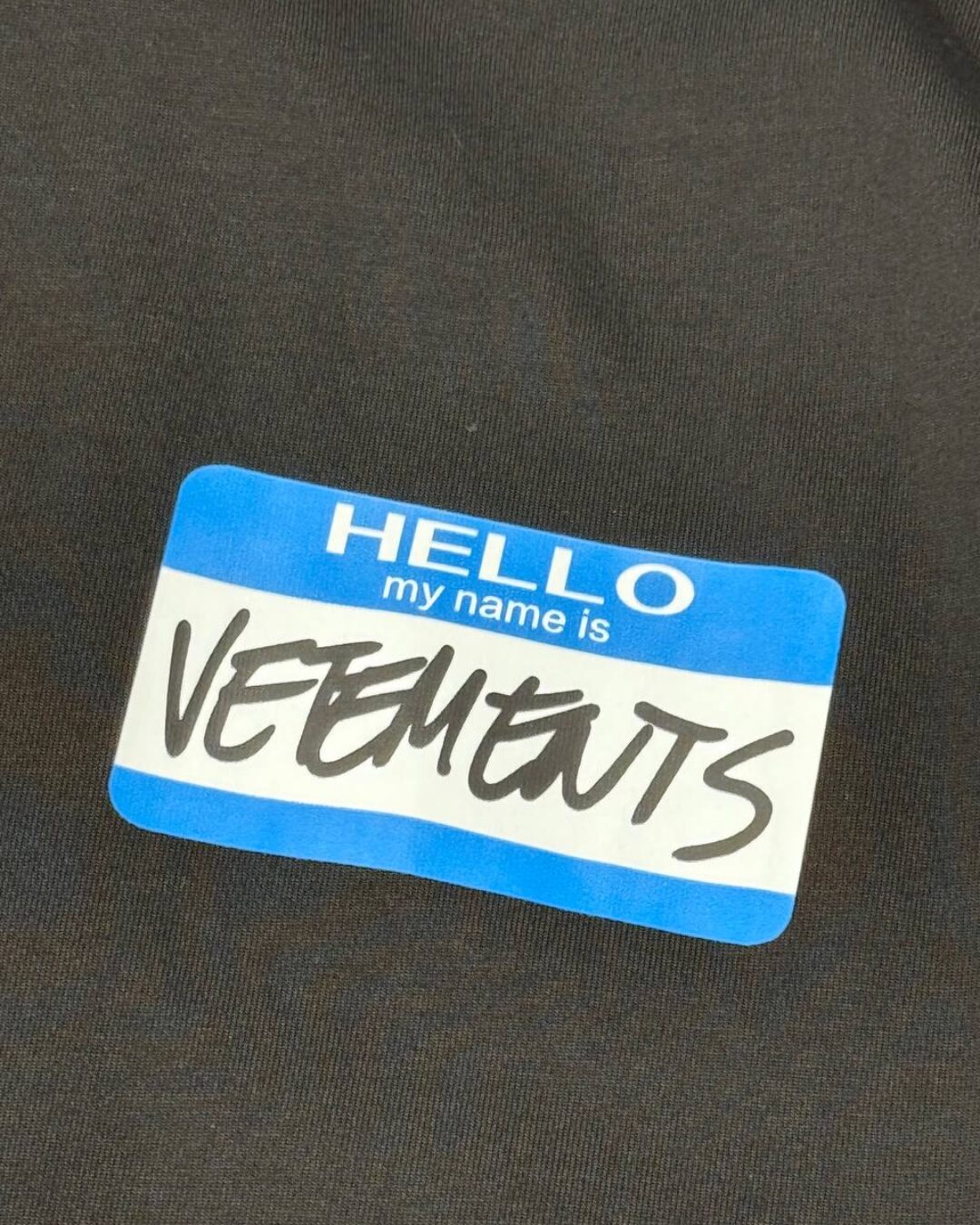 Футболка Vetements My Name Is — изображение 4