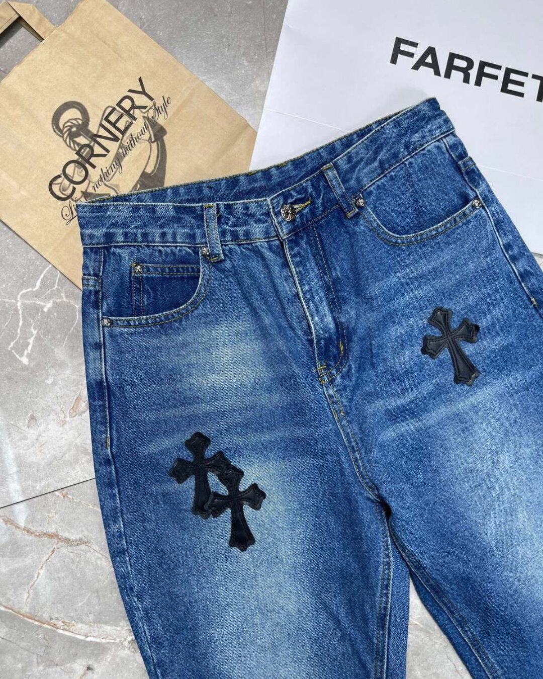 Джинсы Chrome Hearts — изображение 3