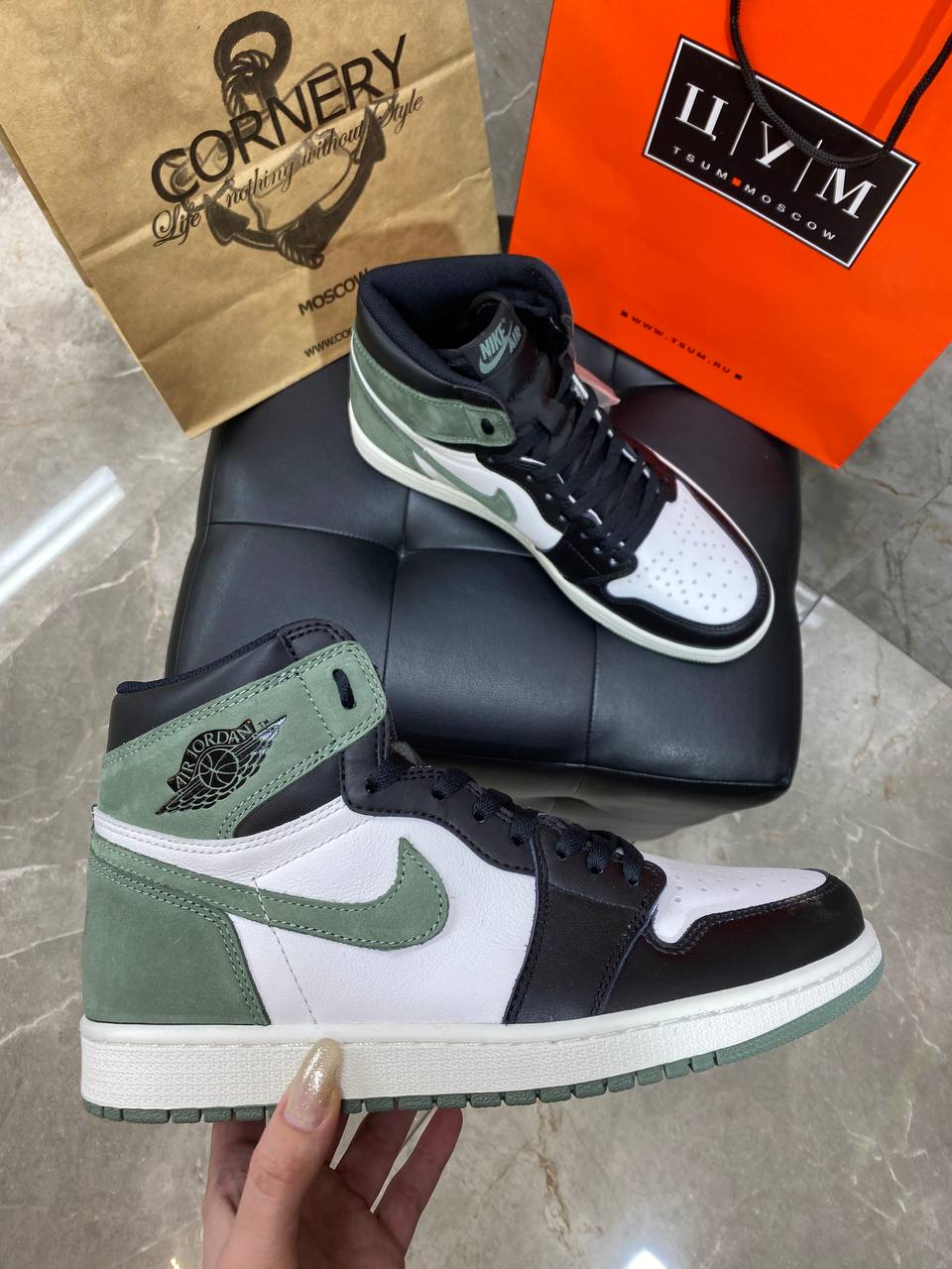 Кроссовки Jordan 1 Retro High Clay Green — фото 2