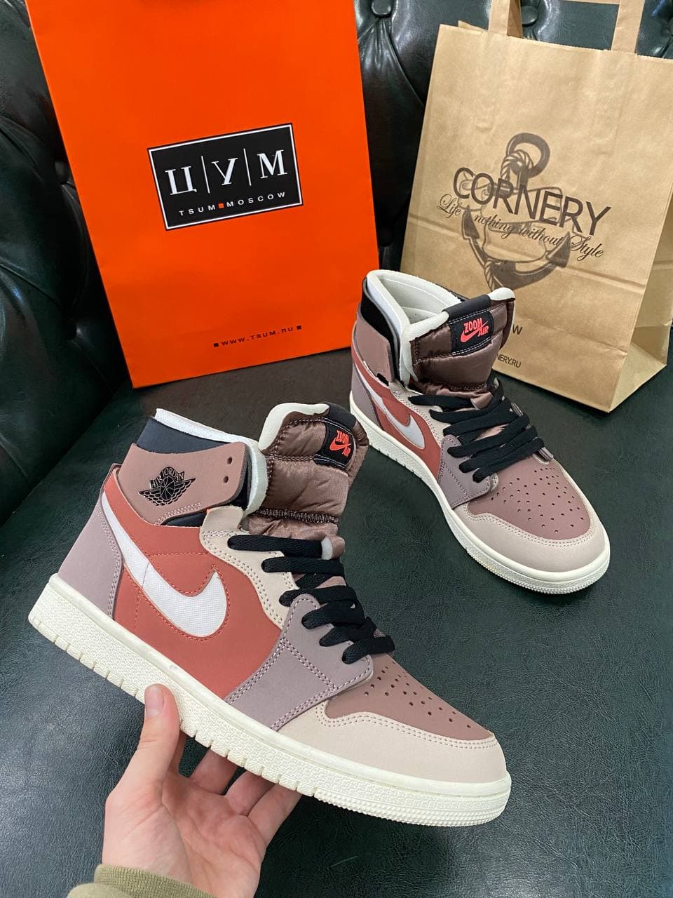 Кроссовки Jordan 1 Zoom Comfort Canyon Rust — фото 5