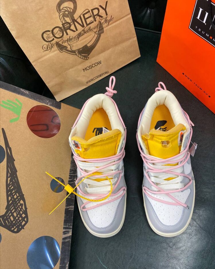 Кеды Off-White x Nike Dunk Low 02 of 50 — фото 4