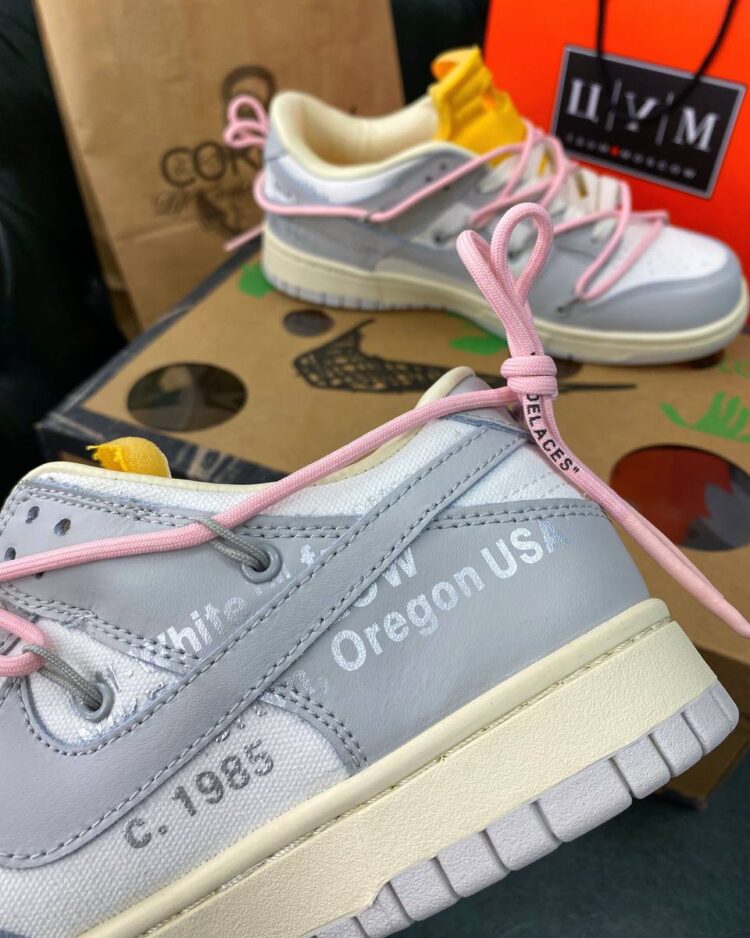 Кеды Off-White x Nike Dunk Low 02 of 50 — фото 3
