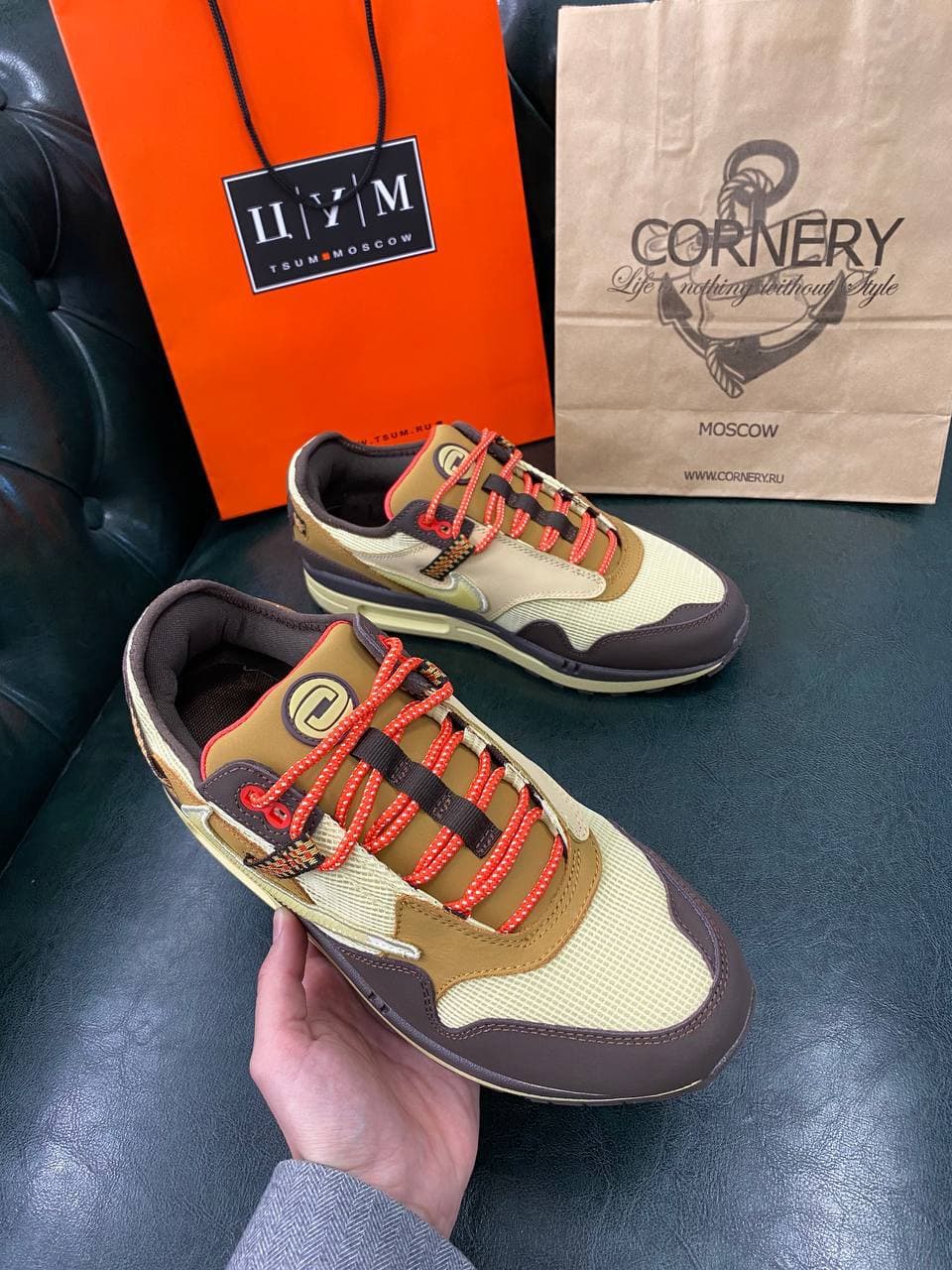 Кроссовки Nike Air Max x Travis Scott  Barogue Brown — фото 8
