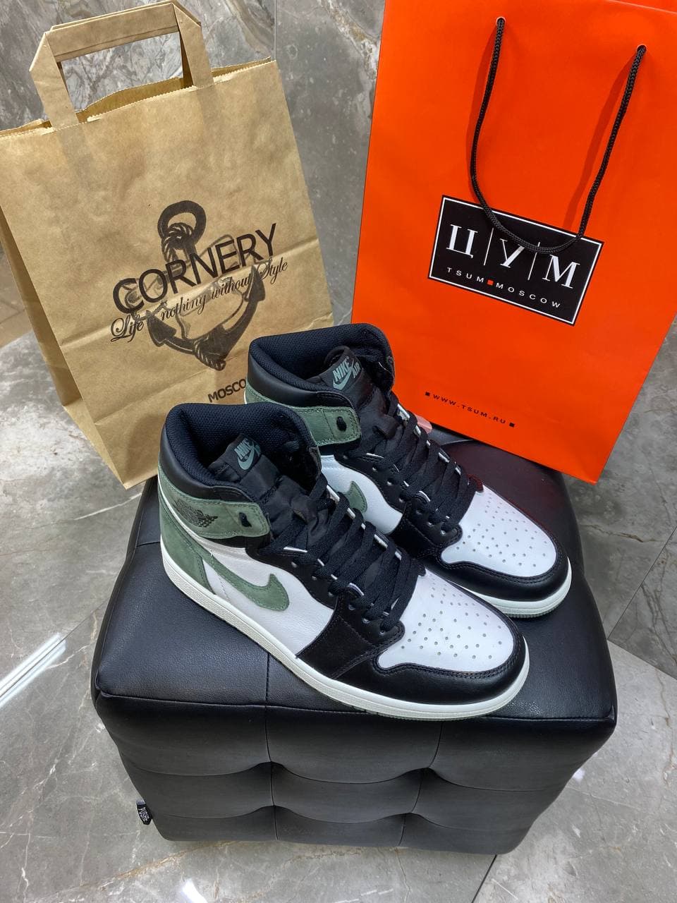 Кроссовки Jordan 1 Retro High Clay Green — фото 8