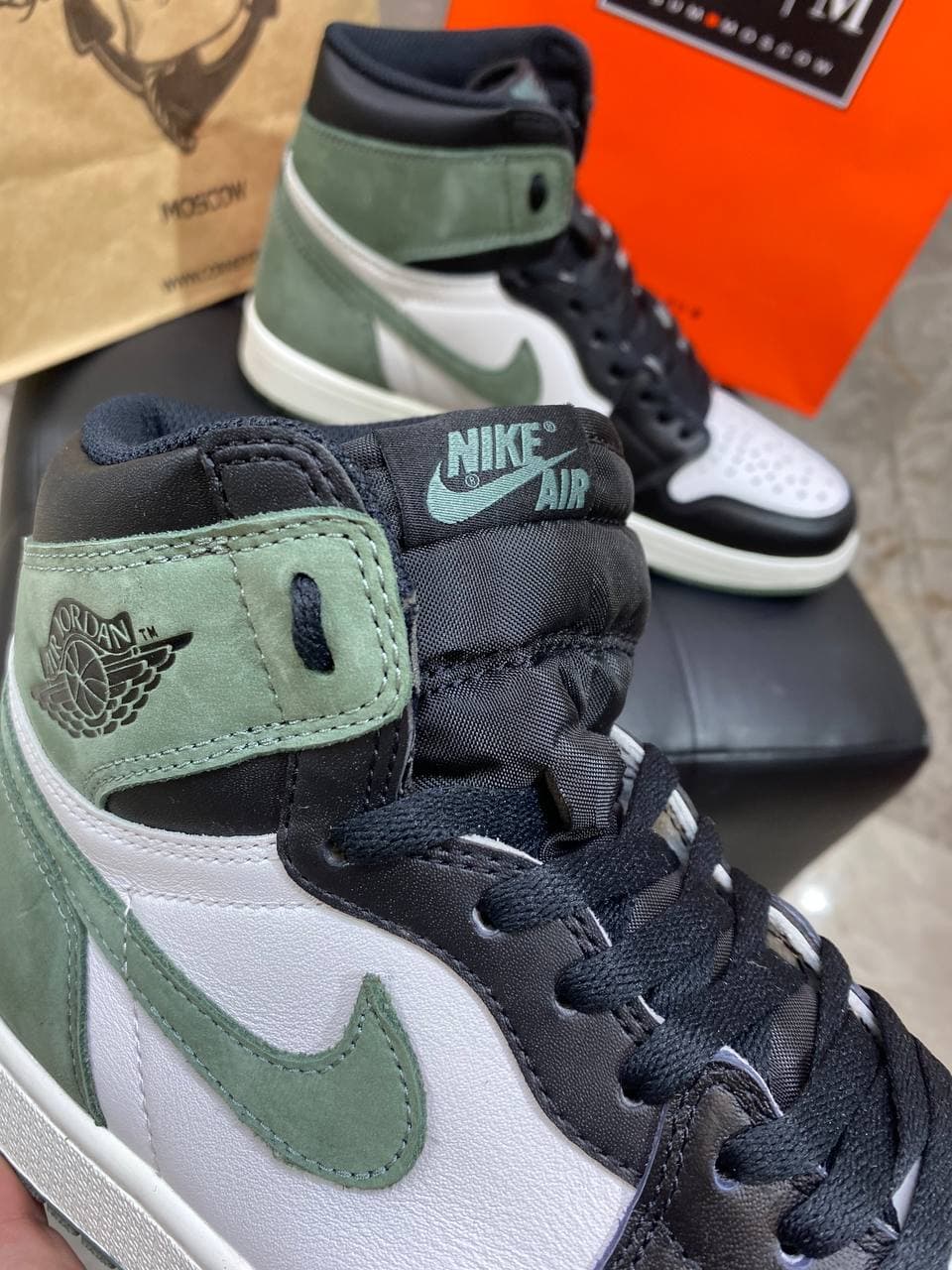 Кроссовки Jordan 1 Retro High Clay Green — фото 6