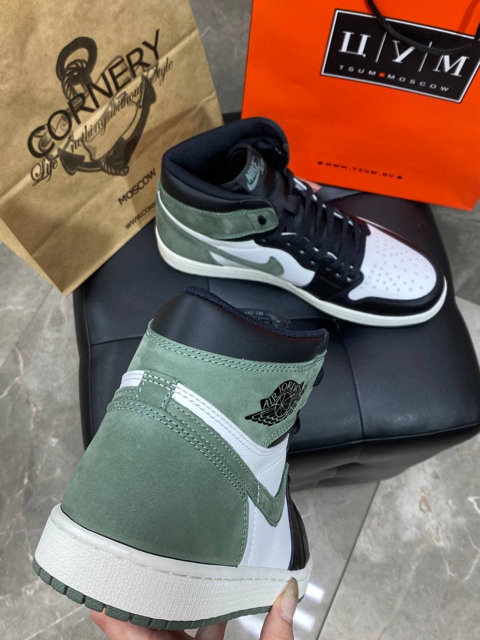 Кроссовки Jordan 1 Retro High Clay Green — фото 4