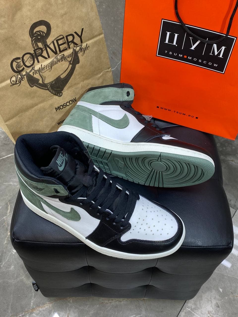 Кроссовки Jordan 1 Retro High Clay Green — фото 3