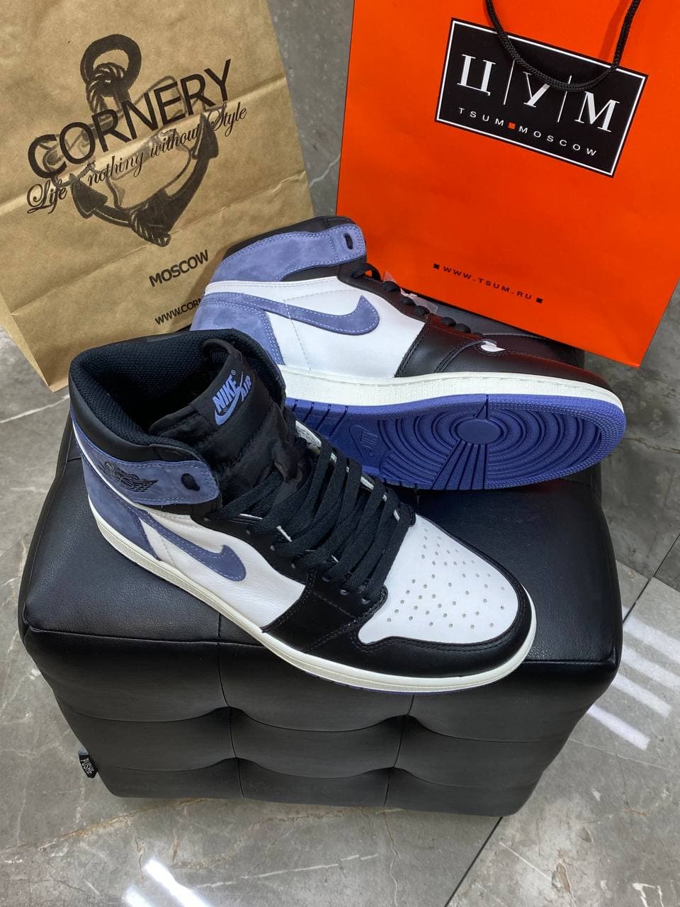 Кроссовки Jordan 1 Retro High OG Blue Moon — фото 1