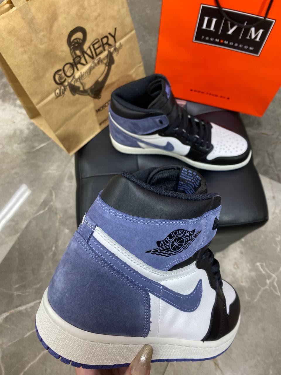 Кроссовки Jordan 1 Retro High OG Blue Moon — фото 5