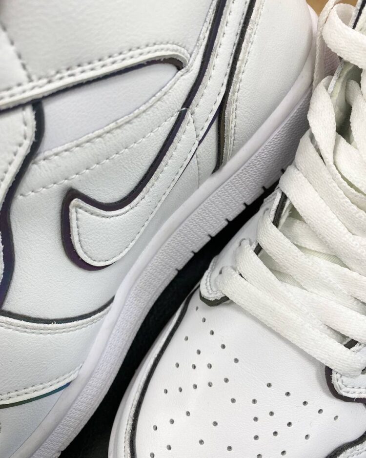 Кроссовки Air Jordan 1 Mid SE Iridescent Trim — фото 6