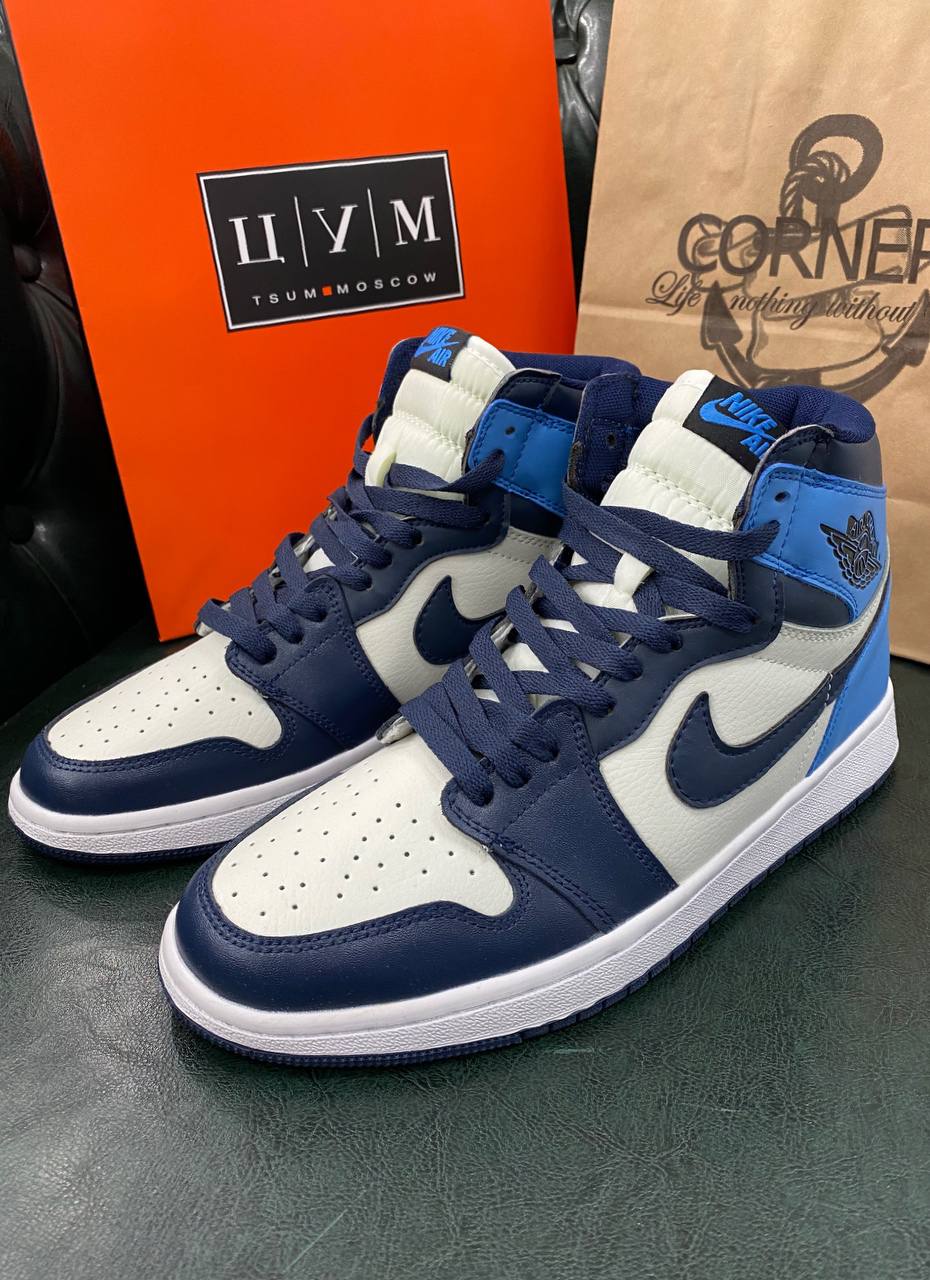 Кроссовки Jordan 1 Retro High Obsidian UNC — фото 1