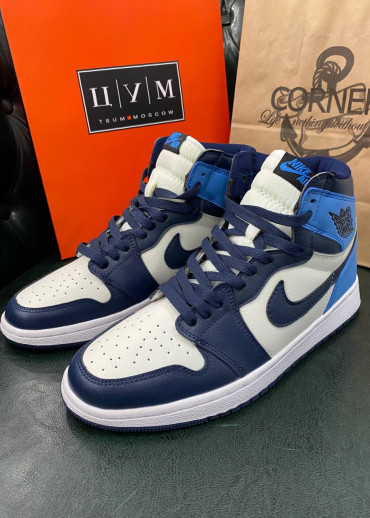 Кроссовки Jordan 1 Retro High Obsidian UNC