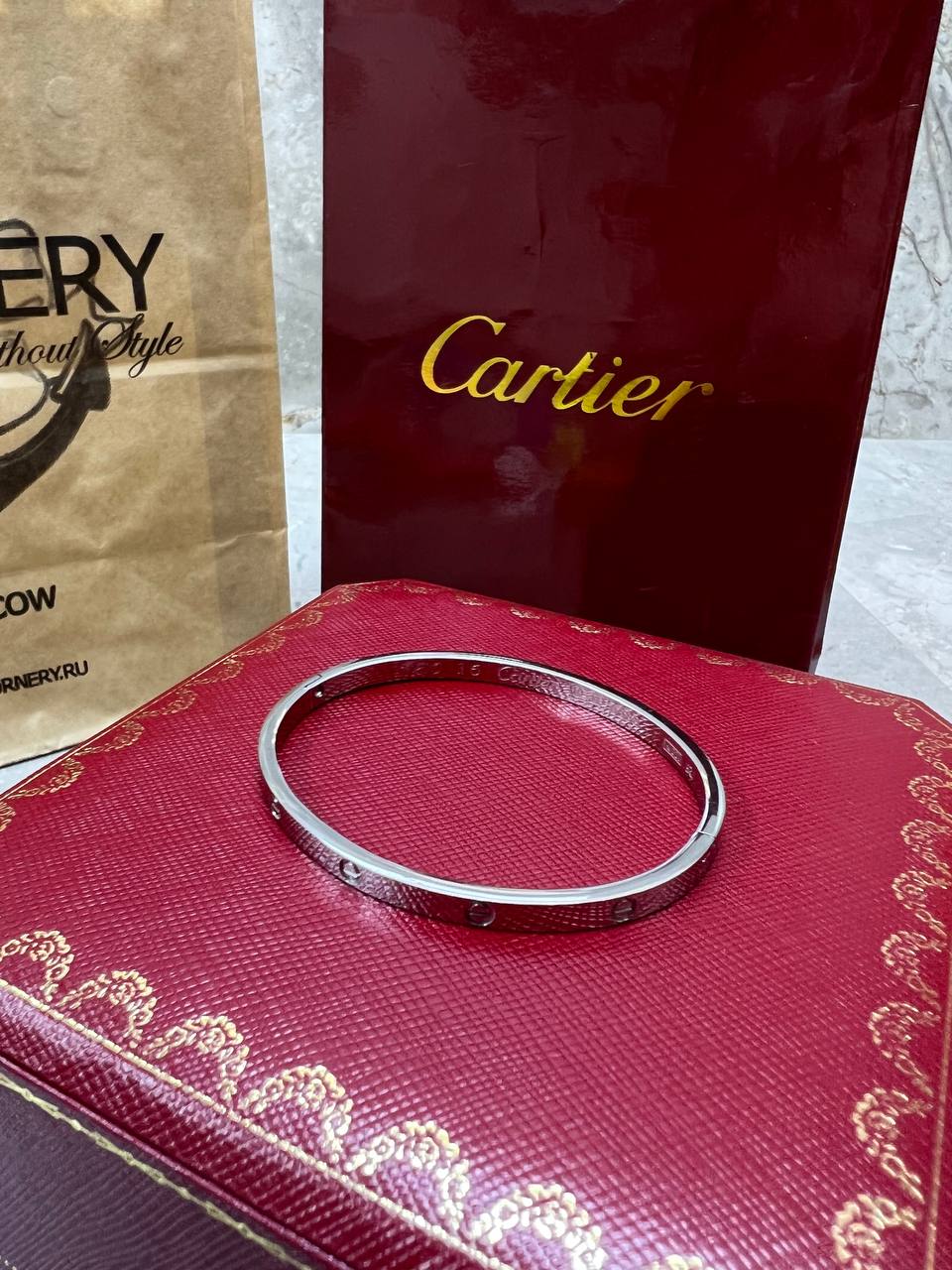 Браслет Cartier Love (тонкий) — фото 4