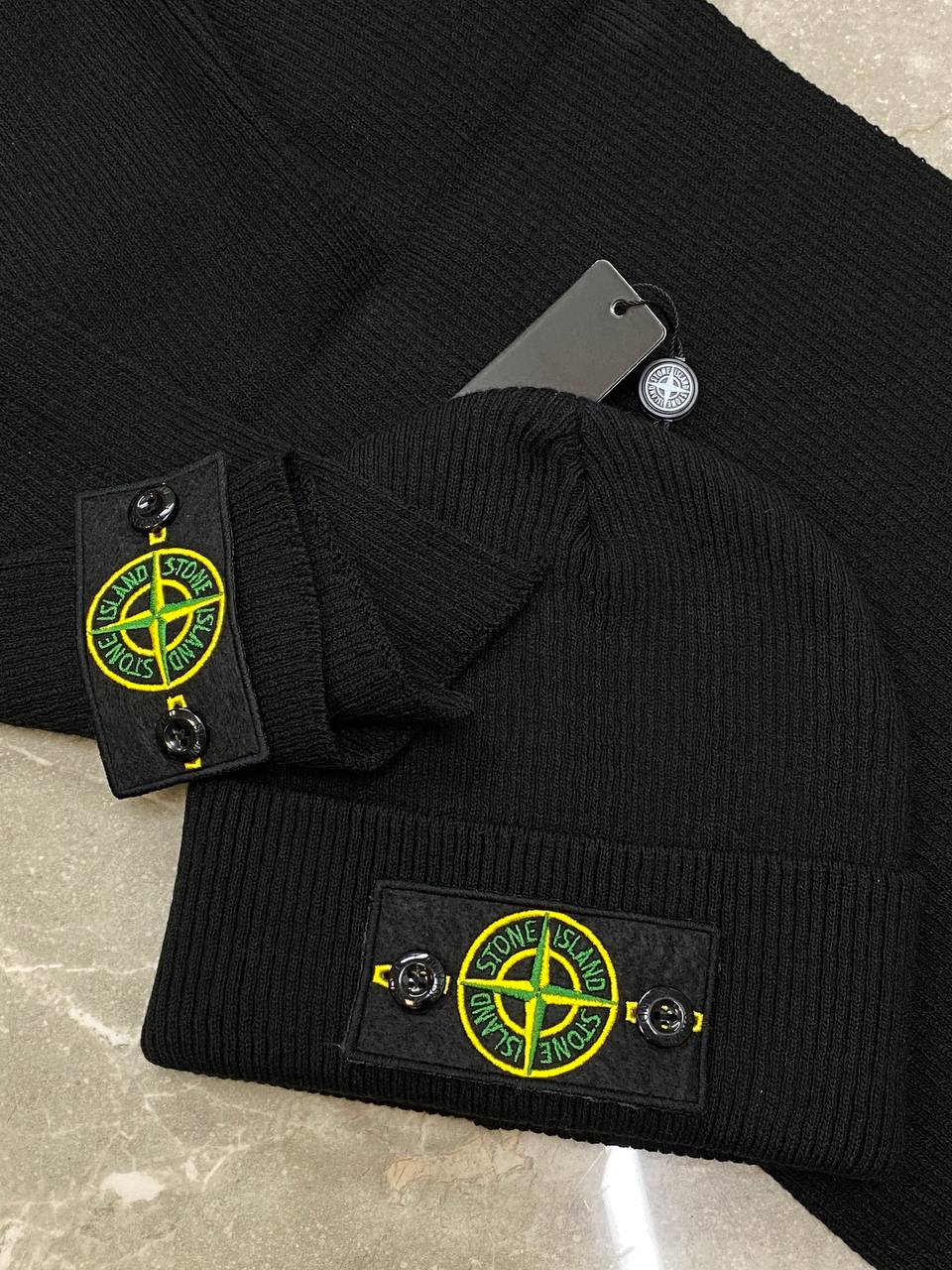 Комплект Шарф + Шапка Stone Island — фото 4