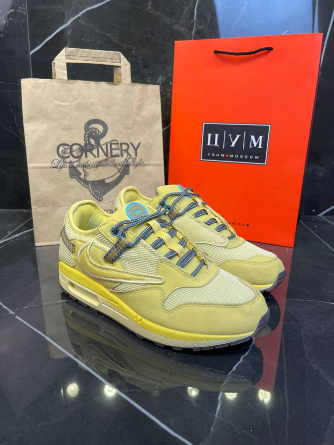 Кроссовки Nike Air Max 1 x Travis Scott Saturn Gold