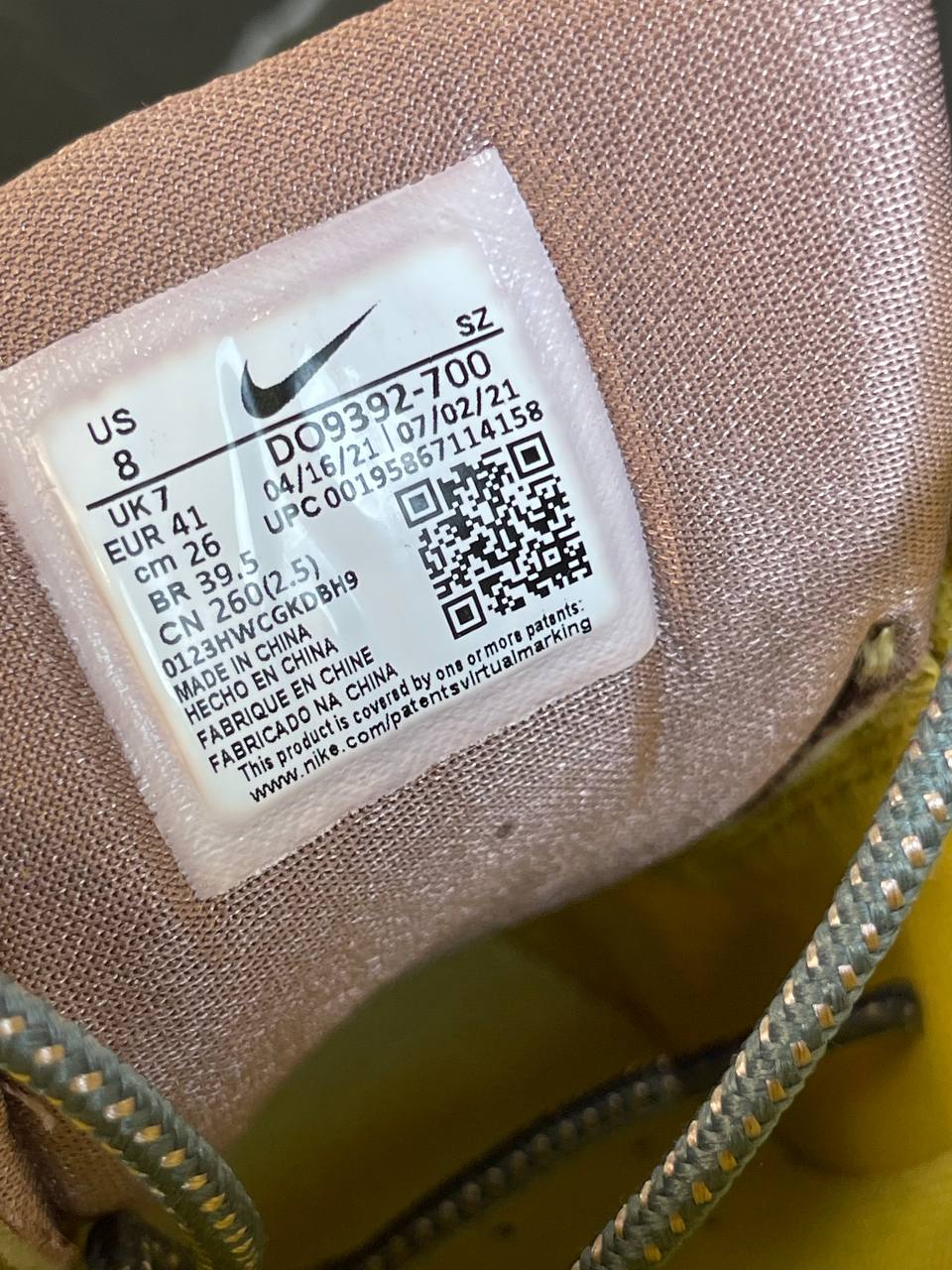 Кроссовки Nike Air Max 1 x Travis Scott Saturn Gold — фото 7