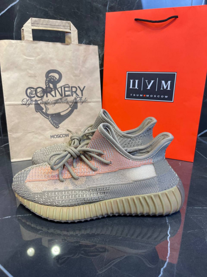 Yeezy 350 V2 Camel Grey — изображение 4