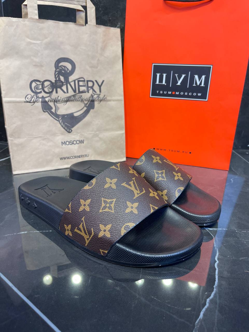Тапки Louis Vuitton (дисконт) — фото 1
