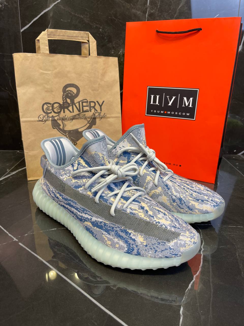Yeezy 350 V2 Mx Blue — фото 1