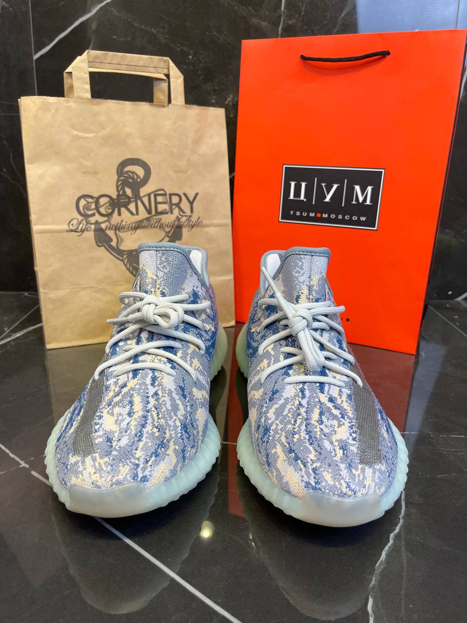 Yeezy 350 V2 Mx Blue — фото 2