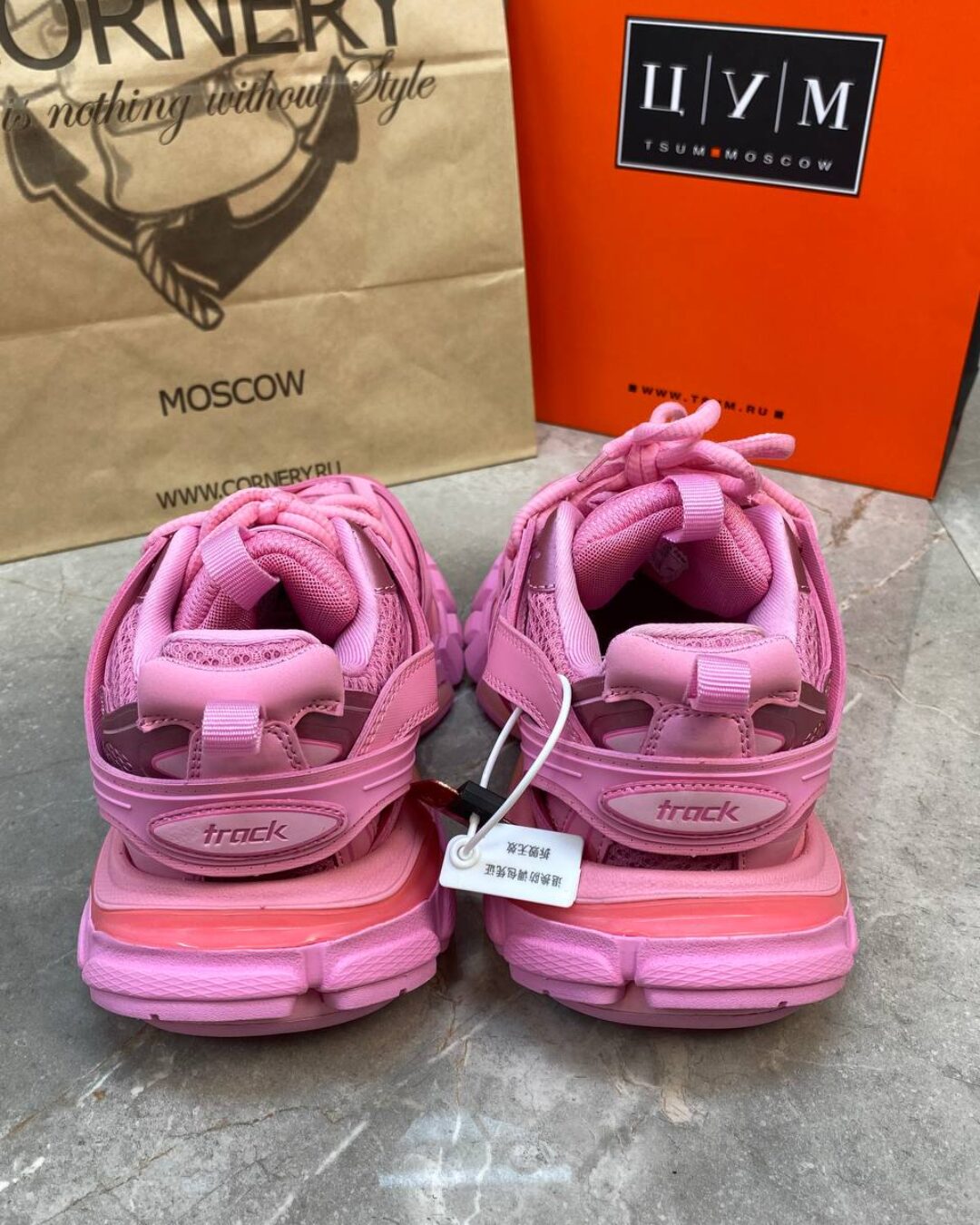 Кроссовки Balenciaga Track Trainer Pink — изображение 3
