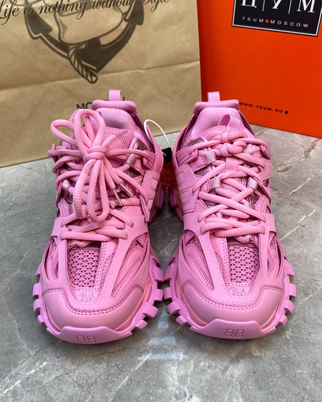 Кроссовки Balenciaga Track Trainer Pink — изображение 5