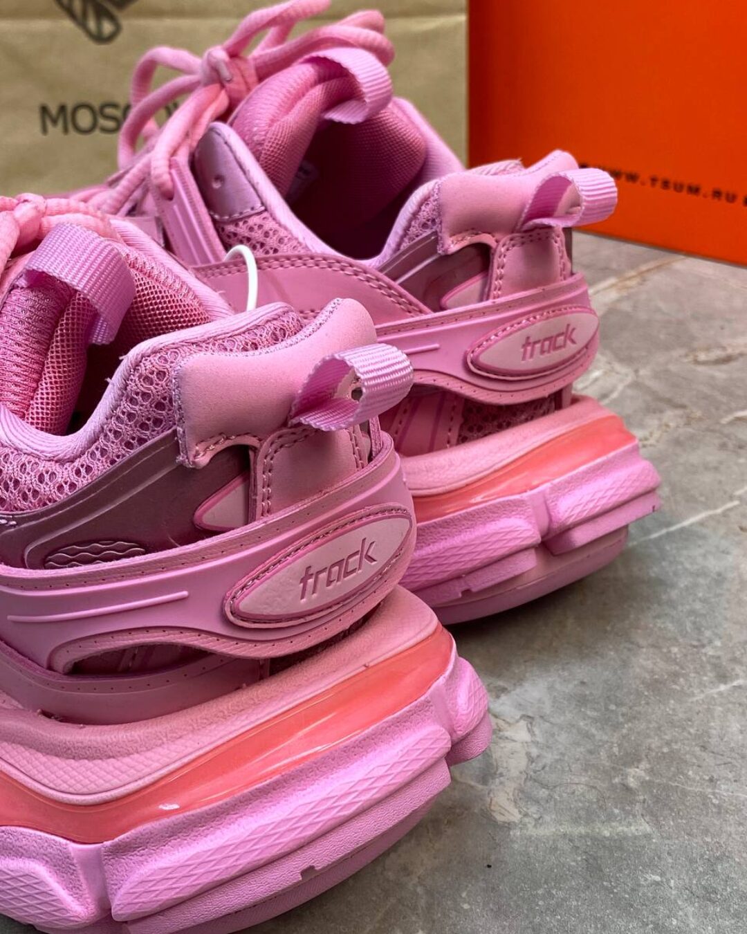 Кроссовки Balenciaga Track Trainer Pink — изображение 7
