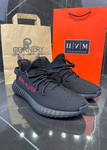 Yeezy  350 V2 Core Black/Red