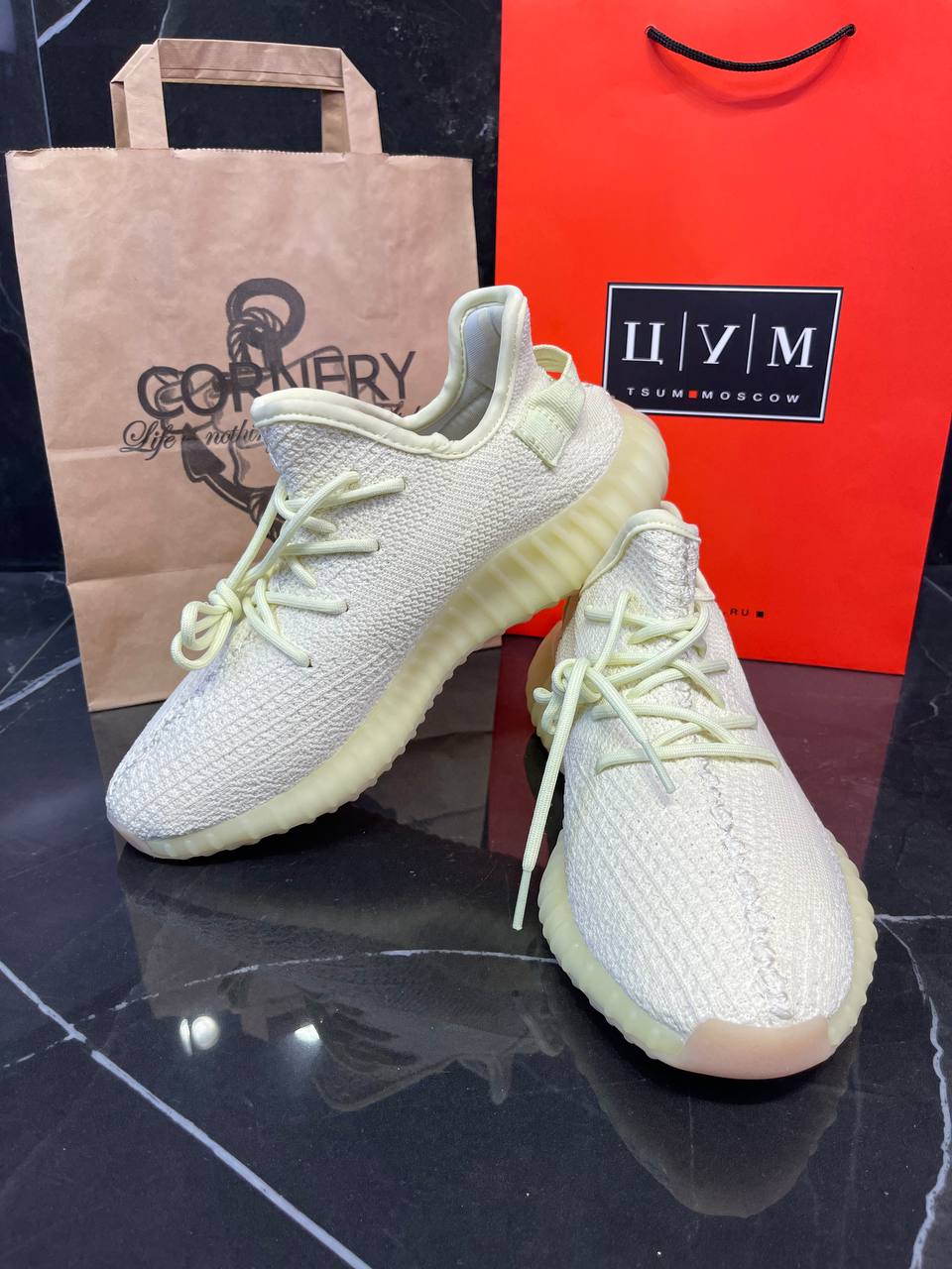 Yeezy 350 V2 Butter — фото 5
