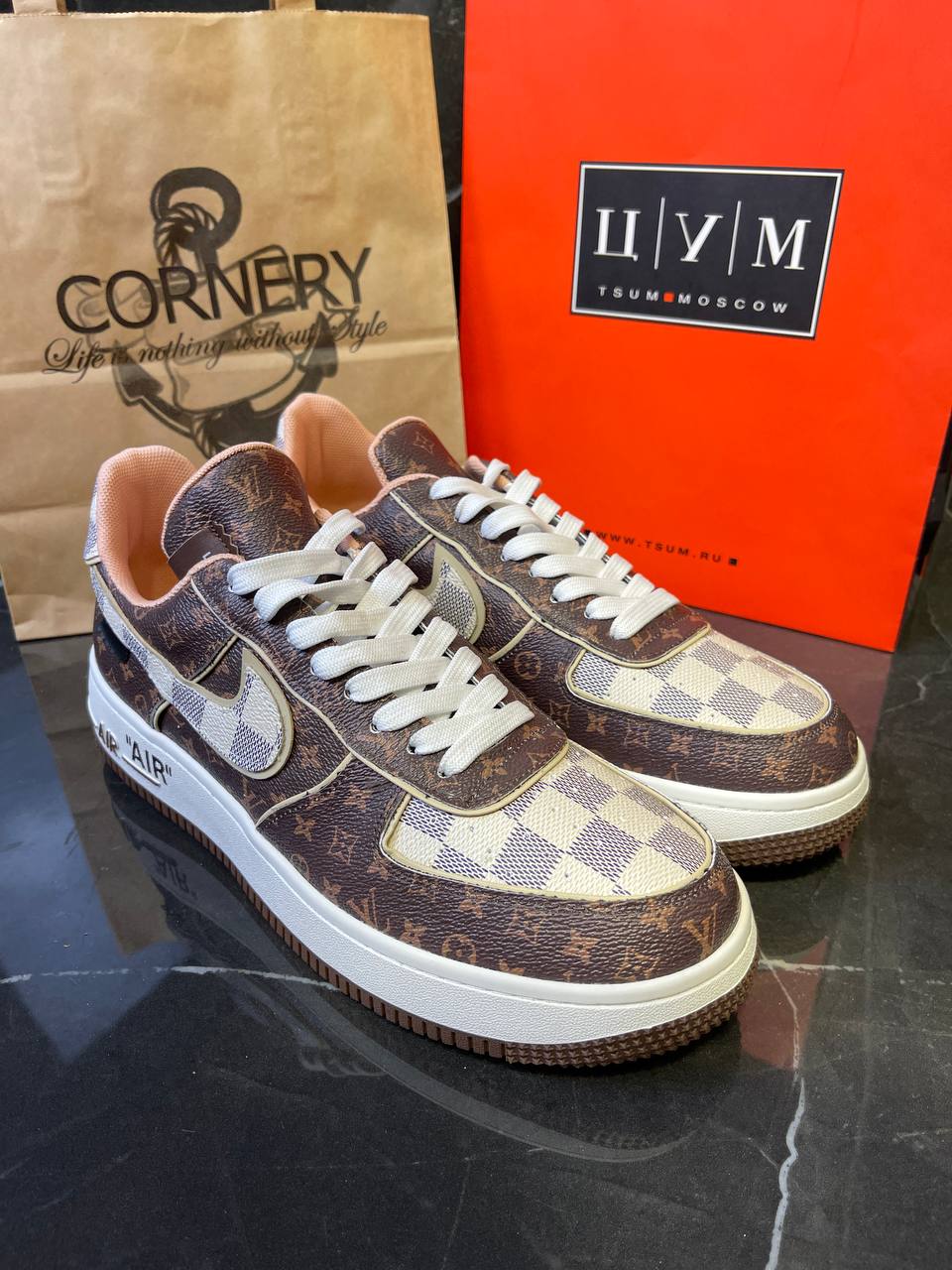 Nike Air Force 1 Low x Louis Vuitton Brown