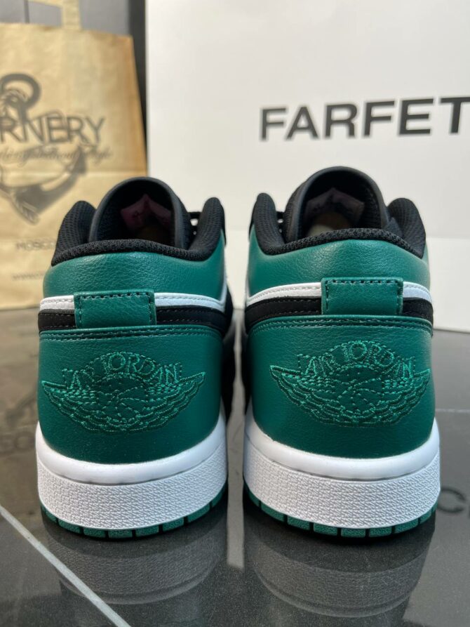 Кеды Air Jordan 1 Low White/Black Mystic Green — изображение 3