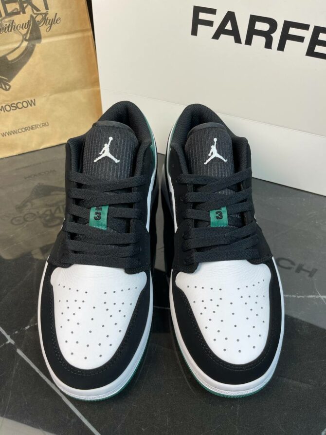 Кеды Air Jordan 1 Low White/Black Mystic Green — изображение 4
