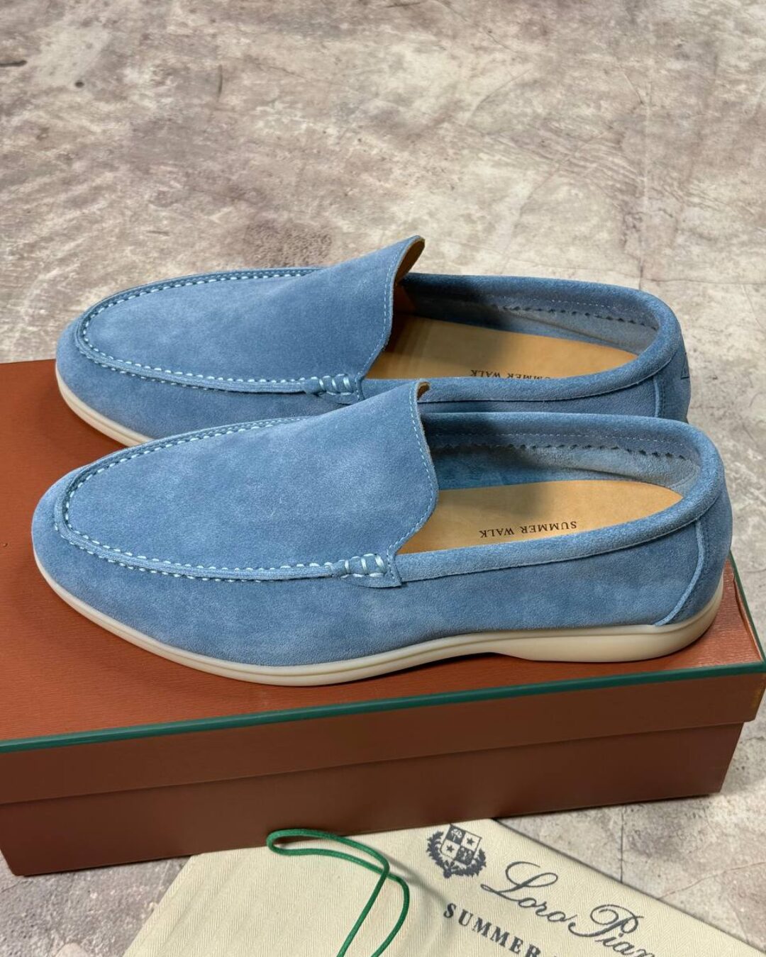 Лоферы Loro Piana Light Blue — изображение 3