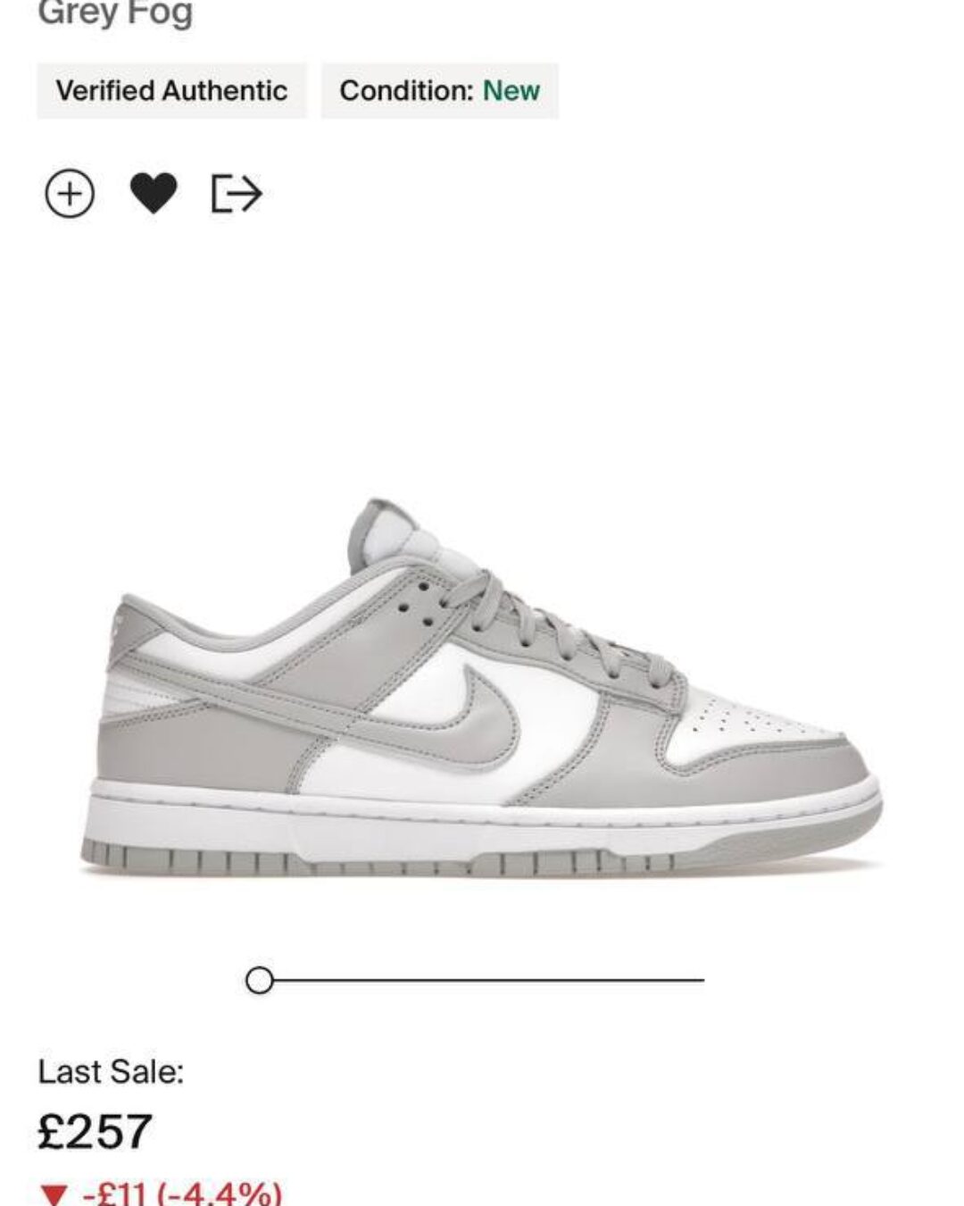 Кеды Nike Dunk Low Grey Fog — изображение 10