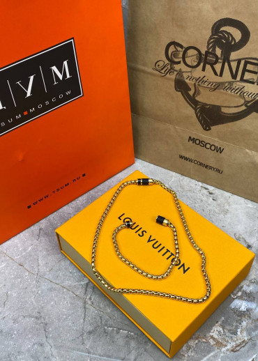 Комплект Louis Vuitton (браслет, цепочка)