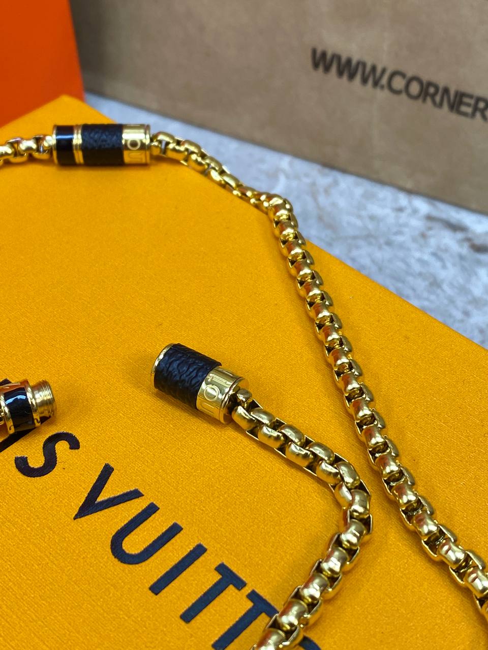 Комплект Louis Vuitton (браслет, цепочка) — фото 4