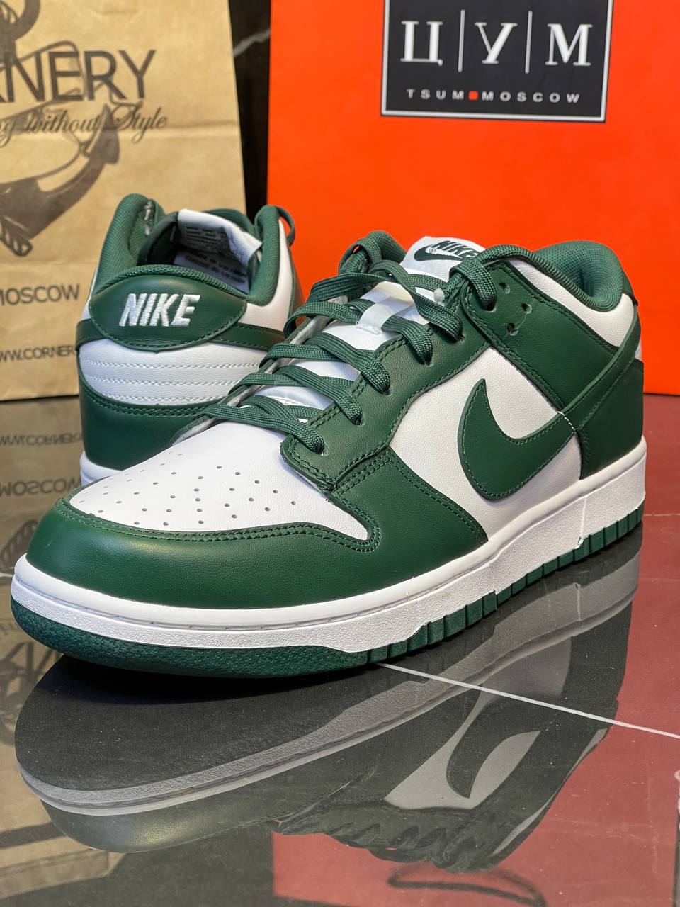 Кеды Nike Dunk Low Michigan State — фото 10