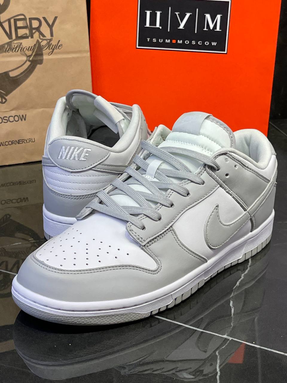 Кеды Nike Dunk Low Grey Fog — фото 6
