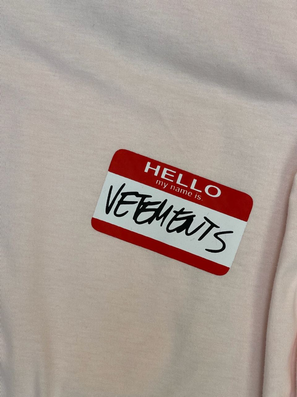 Футболка Vetements My Name Is — фото 6
