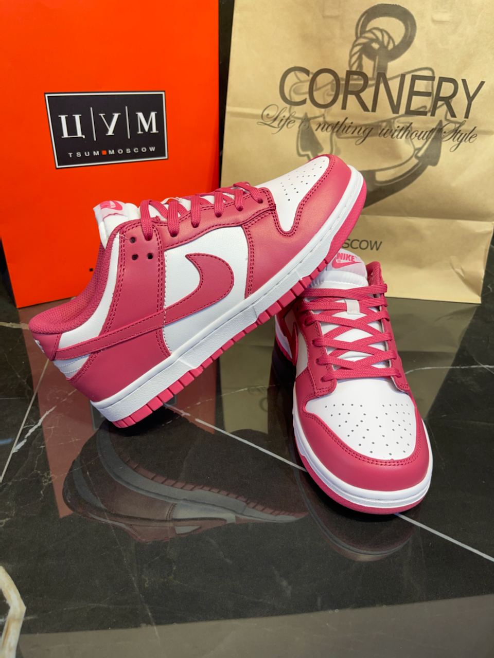 Кеды Nike Dunk Low Archeo Pink — фото 1