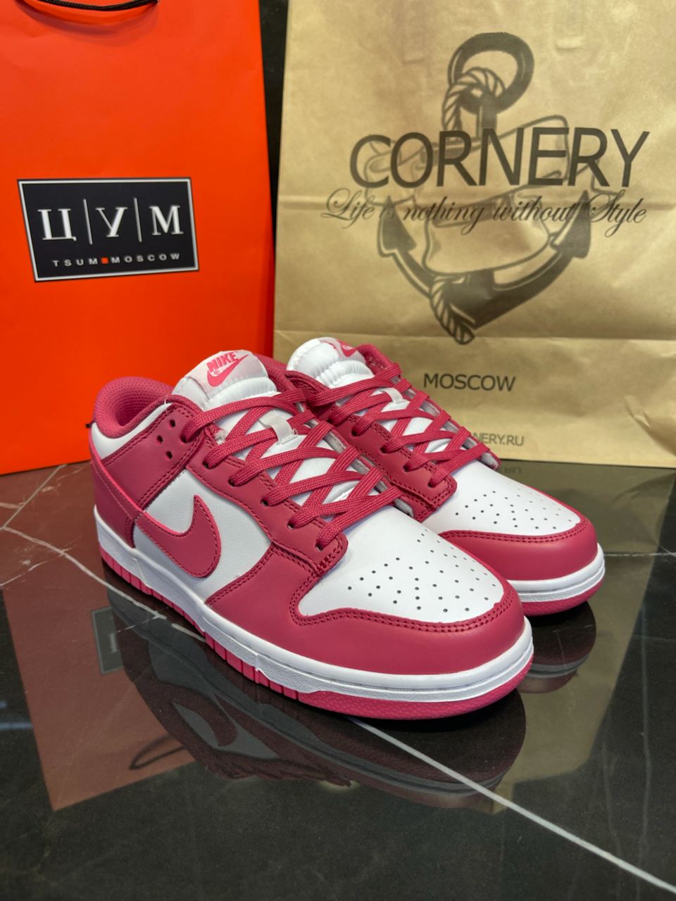 Кеды Nike Dunk Low Archeo Pink — фото 2
