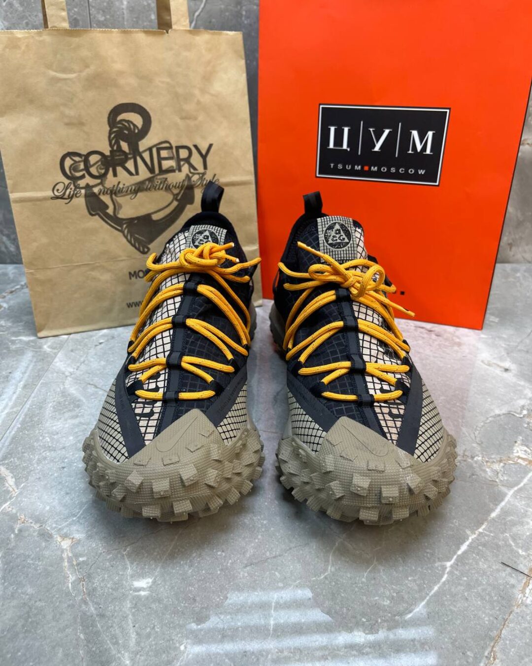 Кроссовки Nike ACG Mountain Fly Low Fossil Stone Black — изображение 2