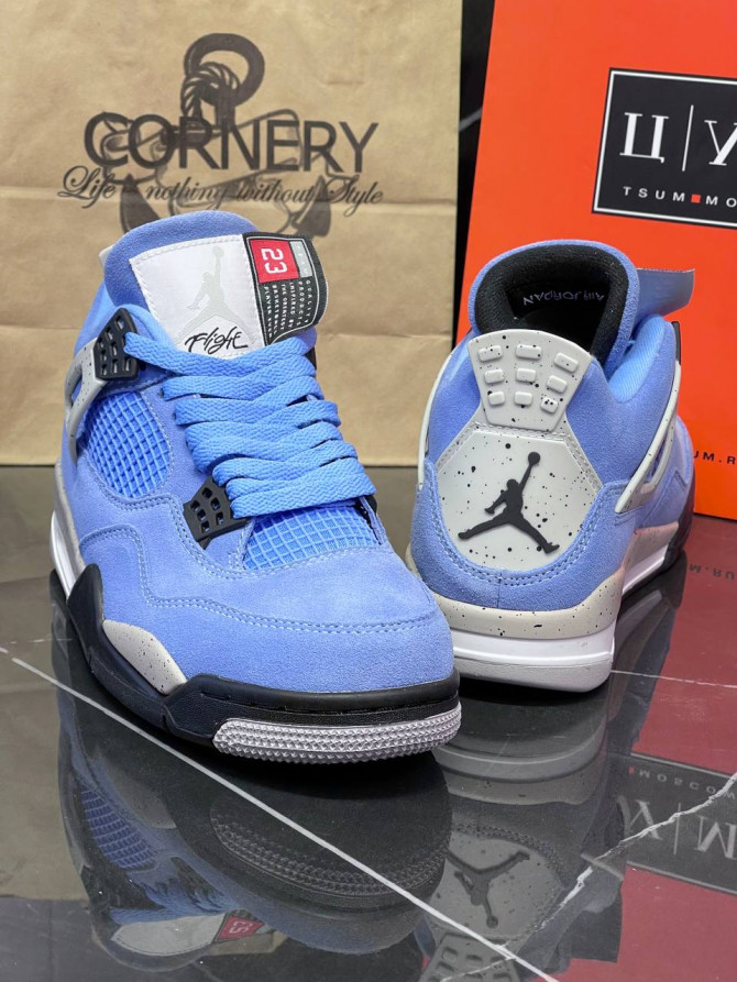 Кроссовки Nike Air Jordan 4 Retro 4 Retro University Blue — изображение 7